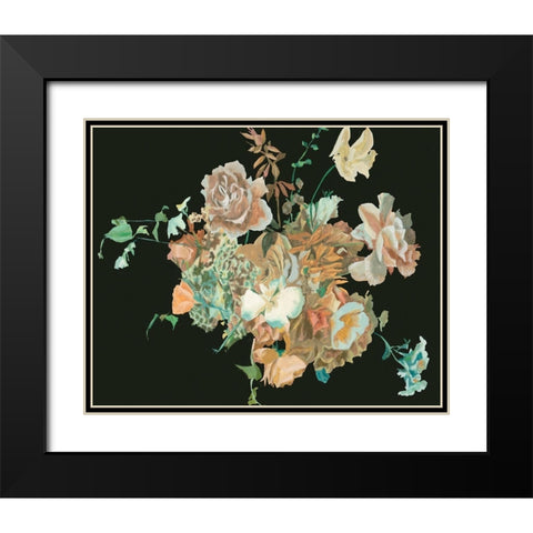 Blooming in the Dark III Black Modern Wood Framed Art Print with Double Matting by Wang, Melissa