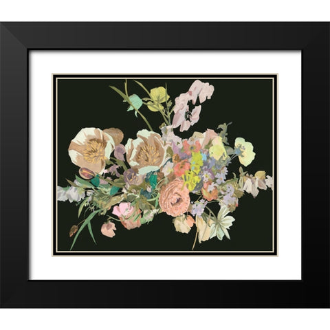 Blooming in the Dark IV Black Modern Wood Framed Art Print with Double Matting by Wang, Melissa