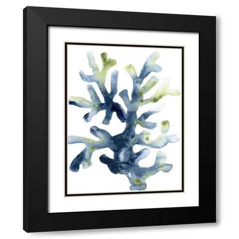 Liquid Coral I Black Modern Wood Framed Art Print with Double Matting by Vess, June Erica