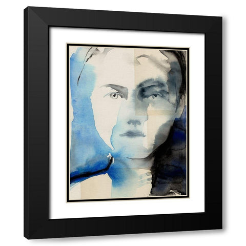 Tildas Gaze I Black Modern Wood Framed Art Print with Double Matting by Parker, Jennifer Paxton