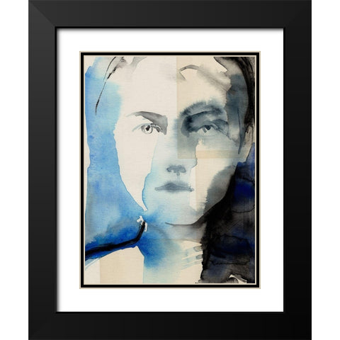 Tildas Gaze I Black Modern Wood Framed Art Print with Double Matting by Parker, Jennifer Paxton