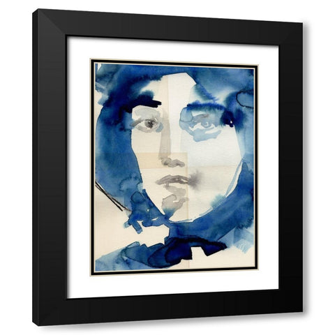 Tildas Gaze IV Black Modern Wood Framed Art Print with Double Matting by Parker, Jennifer Paxton