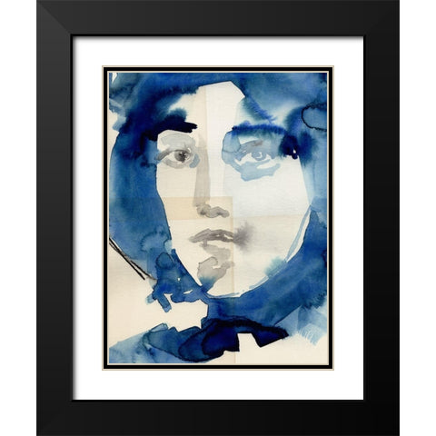 Tildas Gaze IV Black Modern Wood Framed Art Print with Double Matting by Parker, Jennifer Paxton