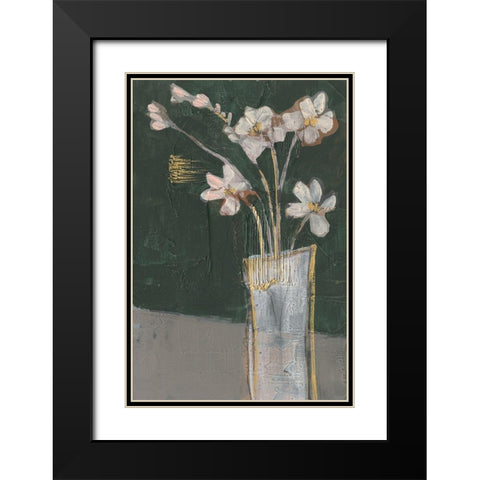 Textured Still Life II Black Modern Wood Framed Art Print with Double Matting by Goldberger, Jennifer