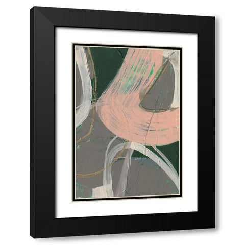 Connected Disconnect I Black Modern Wood Framed Art Print with Double Matting by Goldberger, Jennifer