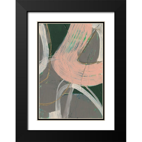 Connected Disconnect I Black Modern Wood Framed Art Print with Double Matting by Goldberger, Jennifer