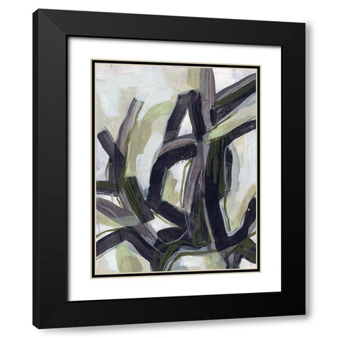 Signal Flare I Black Modern Wood Framed Art Print with Double Matting by Vess, June Erica
