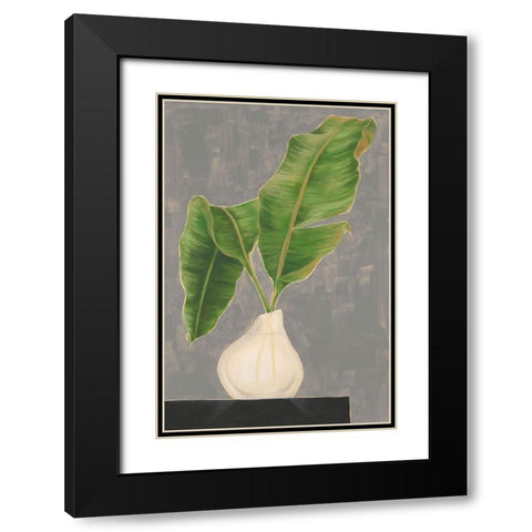 Frond in Vase III Black Modern Wood Framed Art Print with Double Matting by Goldberger, Jennifer