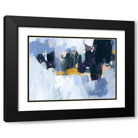 Arctic Ledge II Black Modern Wood Framed Art Print with Double Matting by Barnes, Victoria