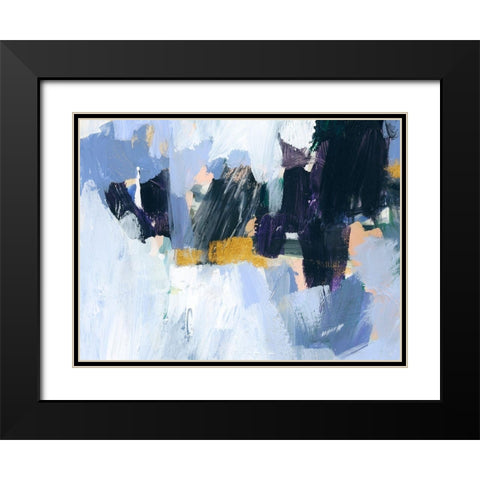 Arctic Ledge II Black Modern Wood Framed Art Print with Double Matting by Barnes, Victoria