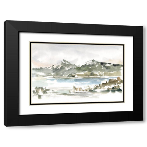 Snow-capped Mountain Study I Black Modern Wood Framed Art Print with Double Matting by Harper, Ethan