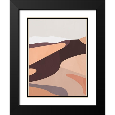 Desert Dunes IV Black Modern Wood Framed Art Print with Double Matting by Warren, Annie