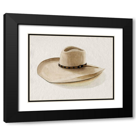 Cowboy Hat I Black Modern Wood Framed Art Print with Double Matting by Popp, Grace