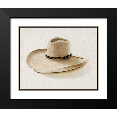 Cowboy Hat I Black Modern Wood Framed Art Print with Double Matting by Popp, Grace