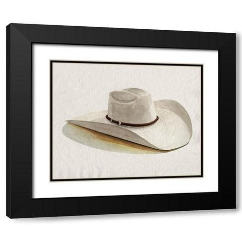 Cowboy Hat II Black Modern Wood Framed Art Print with Double Matting by Popp, Grace