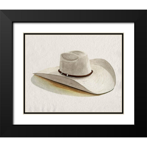 Cowboy Hat II Black Modern Wood Framed Art Print with Double Matting by Popp, Grace