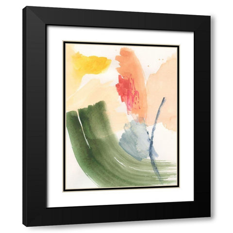 Garden Palette I Black Modern Wood Framed Art Print with Double Matting by Barnes, Victoria