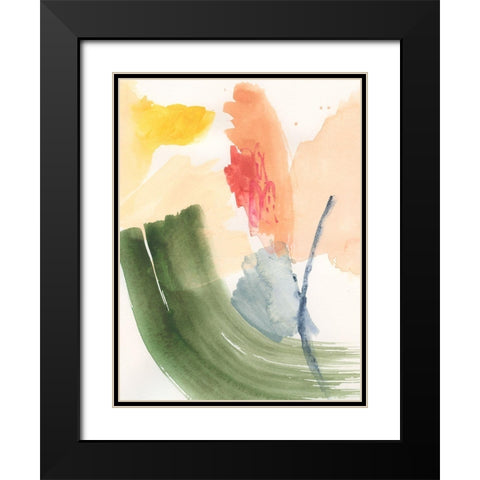 Garden Palette I Black Modern Wood Framed Art Print with Double Matting by Barnes, Victoria