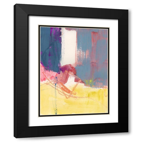 Flim Flam III Black Modern Wood Framed Art Print with Double Matting by Barnes, Victoria