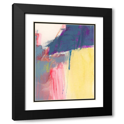 Flim Flam IV Black Modern Wood Framed Art Print with Double Matting by Barnes, Victoria