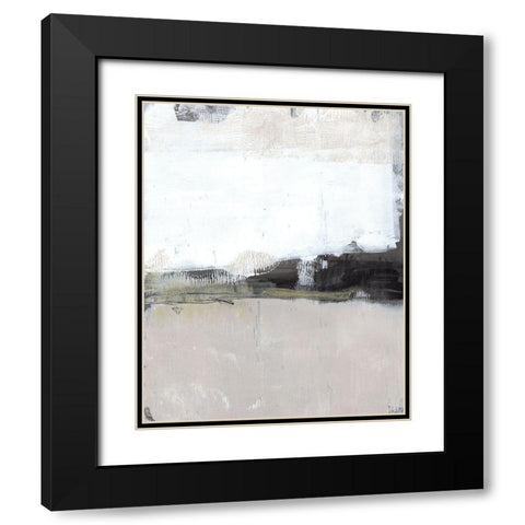 Shadow Horizon I Black Modern Wood Framed Art Print with Double Matting by Goldberger, Jennifer