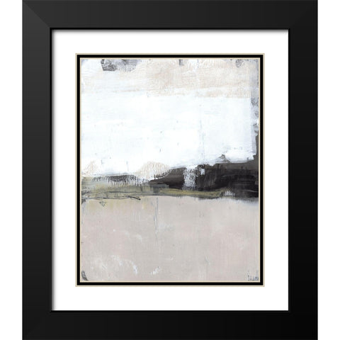 Shadow Horizon I Black Modern Wood Framed Art Print with Double Matting by Goldberger, Jennifer