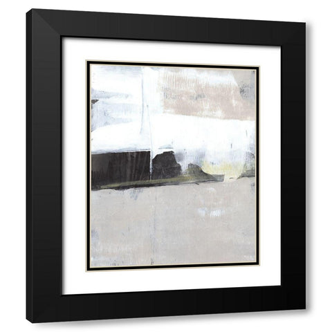 Shadow Horizon II Black Modern Wood Framed Art Print with Double Matting by Goldberger, Jennifer