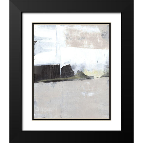 Shadow Horizon II Black Modern Wood Framed Art Print with Double Matting by Goldberger, Jennifer