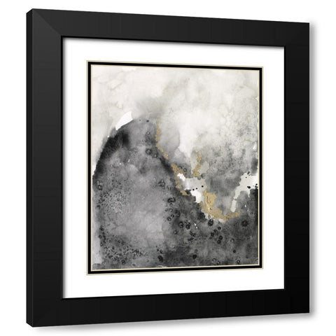 Ebony and Gold I Black Modern Wood Framed Art Print with Double Matting by Goldberger, Jennifer