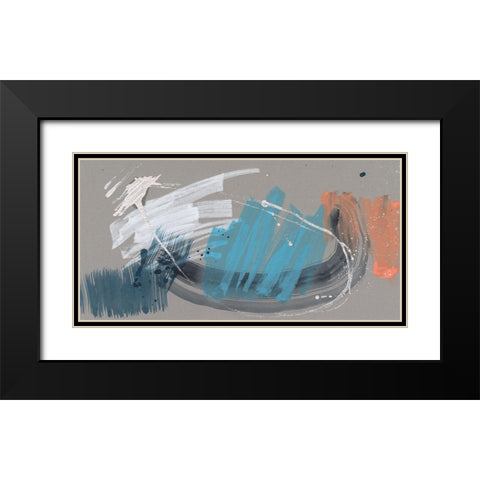 Whimsical Marks I Black Modern Wood Framed Art Print with Double Matting by Goldberger, Jennifer