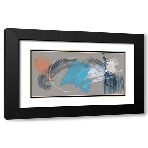 Whimsical Marks II Black Modern Wood Framed Art Print with Double Matting by Goldberger, Jennifer