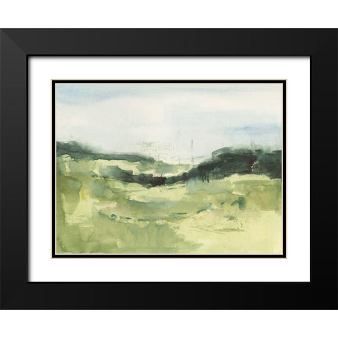 Hill Scramble I Black Modern Wood Framed Art Print with Double Matting by Barnes, Victoria