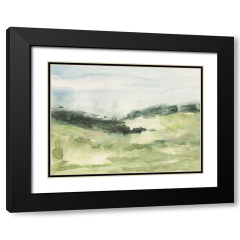 Hill Scramble II Black Modern Wood Framed Art Print with Double Matting by Barnes, Victoria