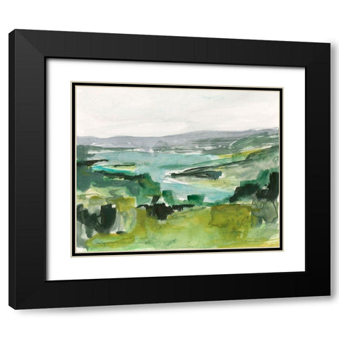 Riverside Sketch I Black Modern Wood Framed Art Print with Double Matting by Barnes, Victoria