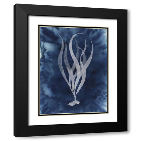 Midnight Kelp I Black Modern Wood Framed Art Print with Double Matting by Popp, Grace