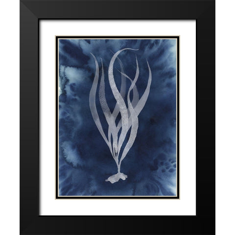 Midnight Kelp I Black Modern Wood Framed Art Print with Double Matting by Popp, Grace