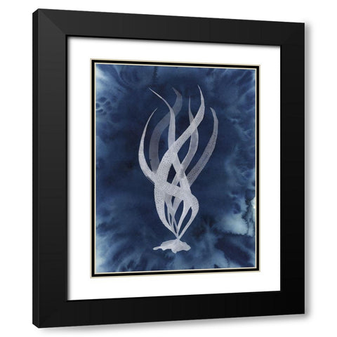 Midnight Kelp II Black Modern Wood Framed Art Print with Double Matting by Popp, Grace