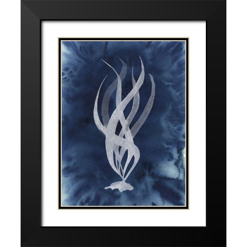 Midnight Kelp II Black Modern Wood Framed Art Print with Double Matting by Popp, Grace