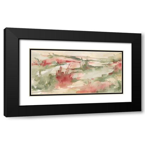 Rust Grasslands II Black Modern Wood Framed Art Print with Double Matting by Caroline, Emma