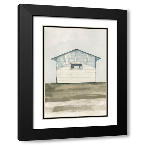 Farmhouse Shed I Black Modern Wood Framed Art Print with Double Matting by Caroline, Emma