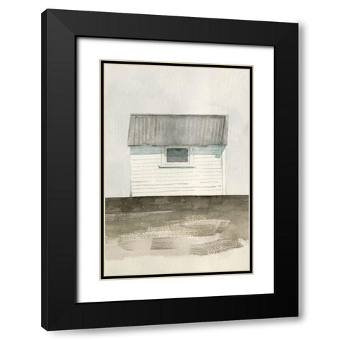 Farmhouse Shed II Black Modern Wood Framed Art Print with Double Matting by Caroline, Emma