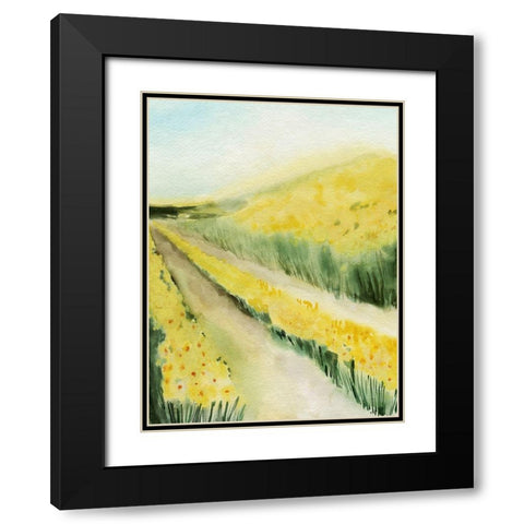 Gilded Aisles II Black Modern Wood Framed Art Print with Double Matting by Popp, Grace