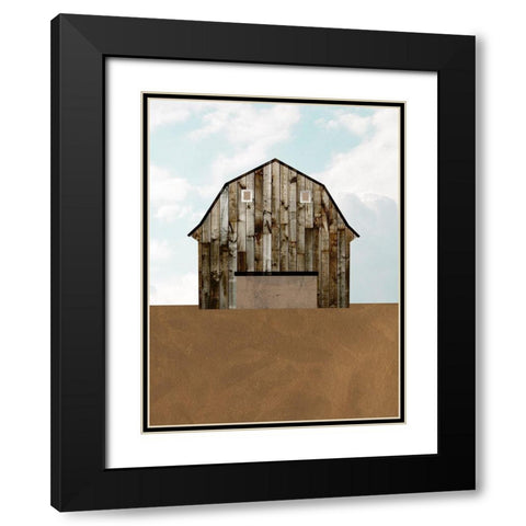 A Barns Portrait I Black Modern Wood Framed Art Print with Double Matting by Wang, Melissa