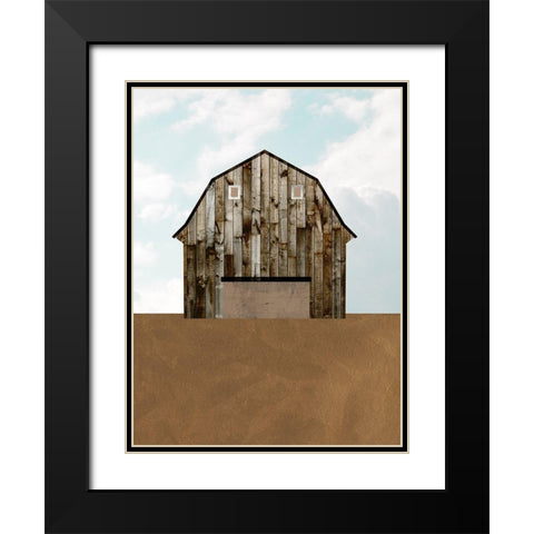 A Barns Portrait I Black Modern Wood Framed Art Print with Double Matting by Wang, Melissa