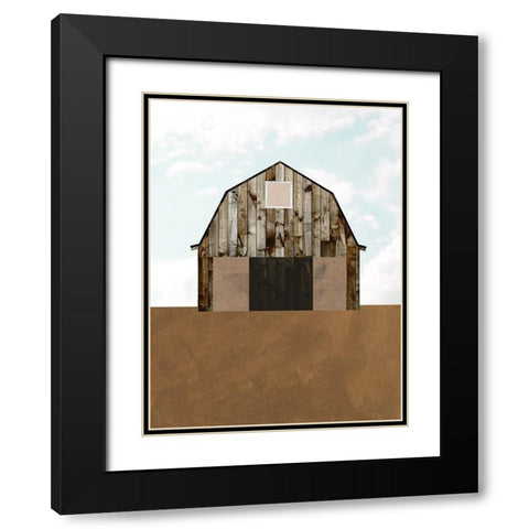 A Barns Portrait II Black Modern Wood Framed Art Print with Double Matting by Wang, Melissa