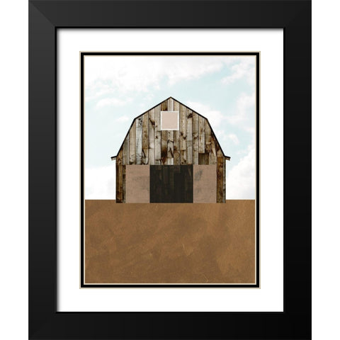 A Barns Portrait II Black Modern Wood Framed Art Print with Double Matting by Wang, Melissa