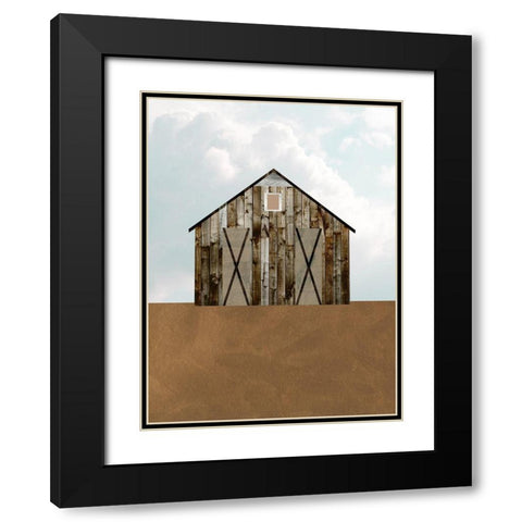 A Barns Portrait III Black Modern Wood Framed Art Print with Double Matting by Wang, Melissa