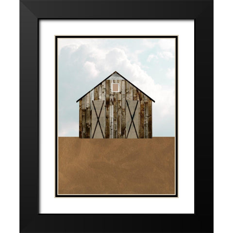 A Barns Portrait III Black Modern Wood Framed Art Print with Double Matting by Wang, Melissa