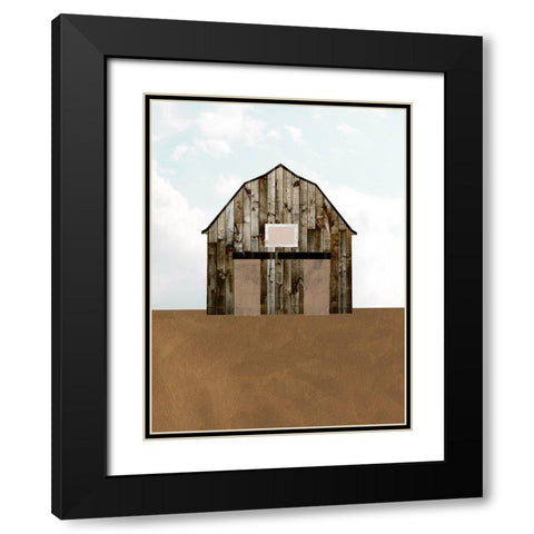 A Barns Portrait IV Black Modern Wood Framed Art Print with Double Matting by Wang, Melissa
