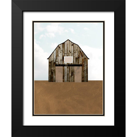 A Barns Portrait IV Black Modern Wood Framed Art Print with Double Matting by Wang, Melissa